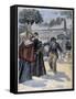 Assassination of Elisabeth of Bavaria by Luigi Lucheni, 1898-null-Framed Stretched Canvas