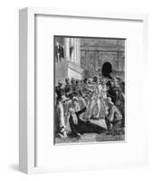 Assassination of Garcia Moreno-null-Framed Art Print