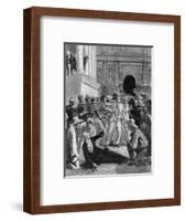 Assassination of Garcia Moreno-null-Framed Art Print