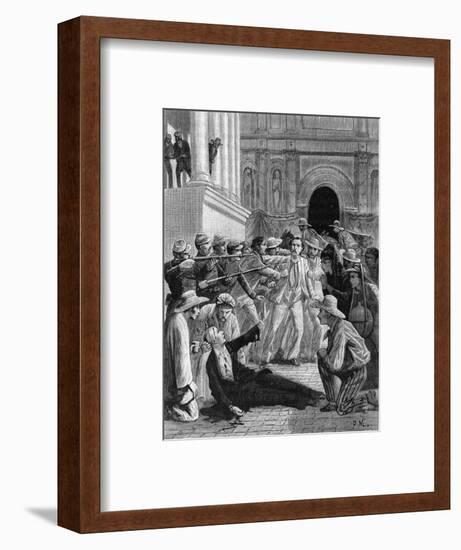 Assassination of Garcia Moreno-null-Framed Art Print