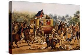 Assassination of General Quiroga, February 1835-Carlos Nebel-Stretched Canvas
