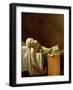 Assassination of Jean-Paul Marat in His Bath, 1793-Jacques-Louis David-Framed Giclee Print