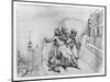 Assassination of Kleber in Cairo, 14 June 1800-null-Mounted Giclee Print