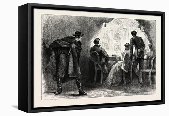 Assassination of President Lincoln, USA, 1870s-null-Framed Stretched Canvas