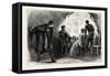 Assassination of President Lincoln, USA, 1870s-null-Framed Stretched Canvas