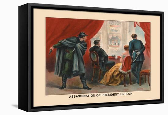 Assassination of President Lincoln-Harriet Putnam-Framed Stretched Canvas