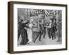 Assassination of President Mckinley (Wash Drawing)-T. Dart Walker-Framed Giclee Print