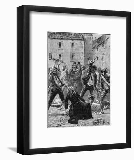 Assassination of R. P. Francois-null-Framed Art Print