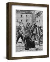 Assassination of R. P. Francois-null-Framed Art Print