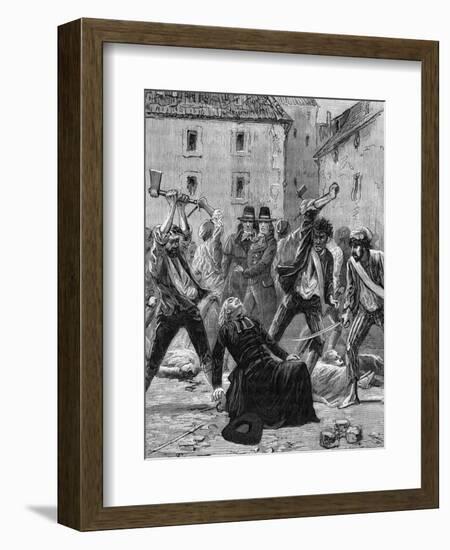 Assassination of R. P. Francois-null-Framed Art Print