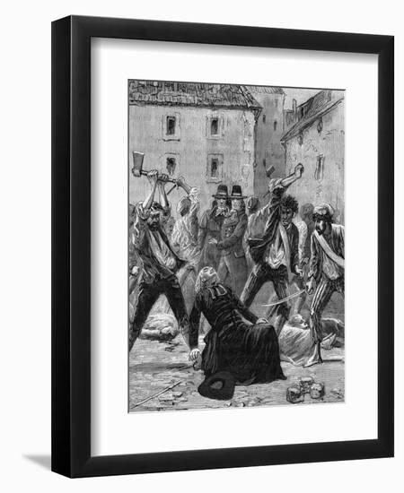 Assassination of R. P. Francois-null-Framed Art Print