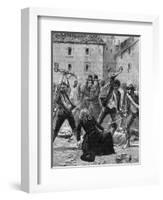 Assassination of R. P. Francois-null-Framed Art Print