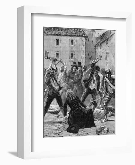 Assassination of R. P. Francois-null-Framed Art Print