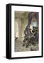 Assassination of the Duke of Buckingham-Stefano Bianchetti-Framed Stretched Canvas