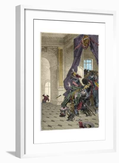 Assassination of the Duke of Buckingham-Stefano Bianchetti-Framed Giclee Print