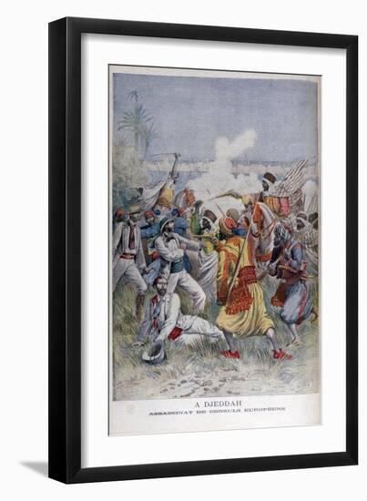 Assassination of the European Consuls, Djeddah, 1895-Henri Meyer-Framed Giclee Print