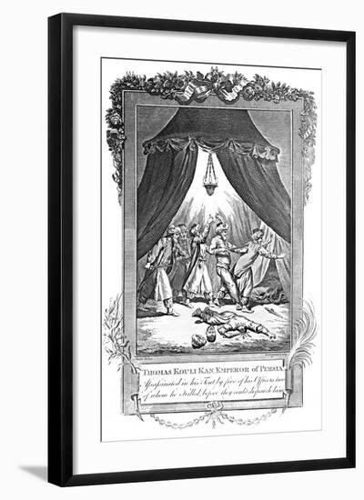 Assassination of Thomas Kouli Kan, Emperor of Persia-null-Framed Art Print