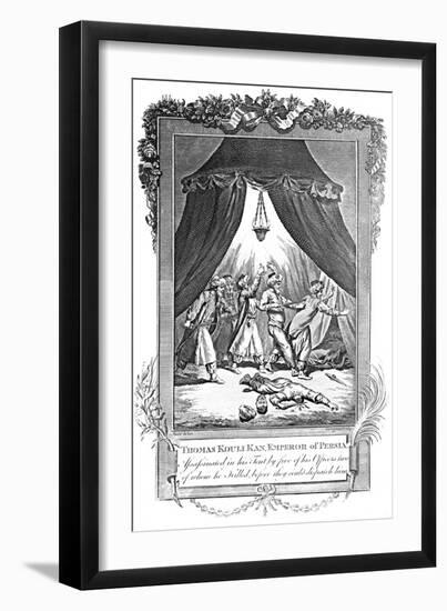 Assassination of Thomas Kouli Kan, Emperor of Persia-null-Framed Art Print