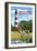 Assateague, Virginia - Lighthouse and Horses-Lantern Press-Framed Art Print