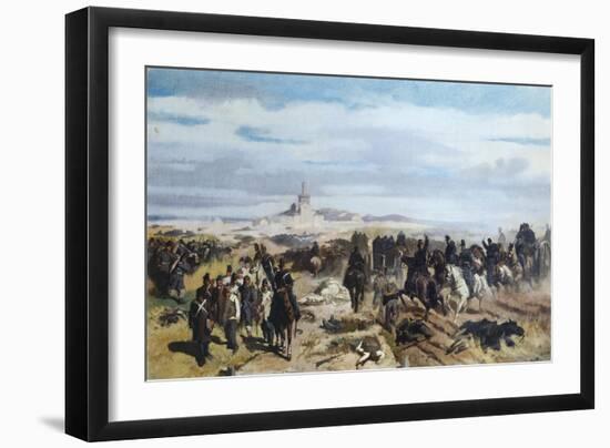 Assault at Madonna Della Scoperta-Giovanni Fattori-Framed Giclee Print