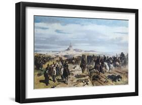 Assault at Madonna Della Scoperta-Giovanni Fattori-Framed Giclee Print