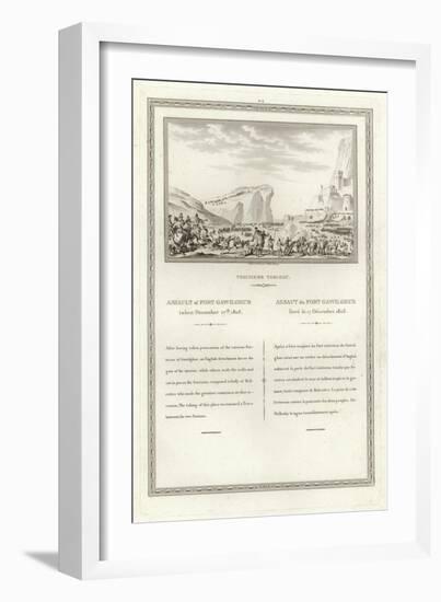 Assault of Fort Gawilghur, Taken 17 December 1803-Jean Duplessi-Bertaux-Framed Giclee Print