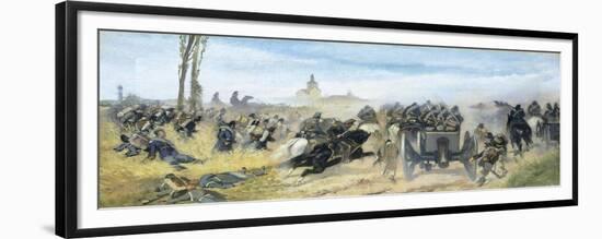 Assault on Madonna Della Scoperta, Circa 1864-1868-Giovanni Fattori-Framed Giclee Print