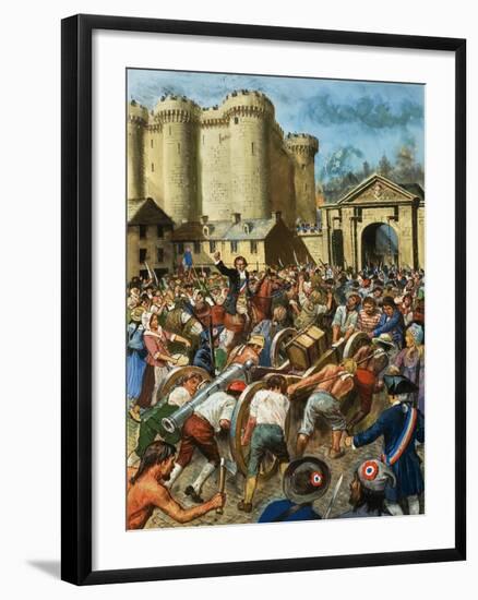 Assault on the Bastille-Clive Uptton-Framed Giclee Print