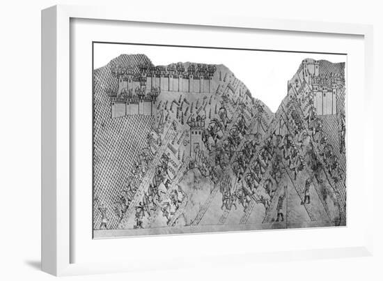 Assault on the City of Lachish, 700-692 Bc, (C1900-192)-Austen Henry Layard-Framed Giclee Print