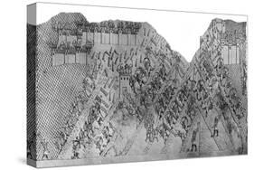 Assault on the City of Lachish, 700-692 Bc, (C1900-192)-Austen Henry Layard-Stretched Canvas