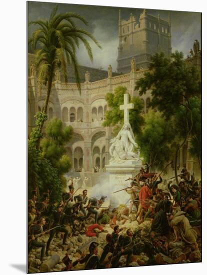 Assault on the Monastery of San Engracio in Zaragoza, 8th February 1809, 1827-Louis Lejeune-Mounted Giclee Print