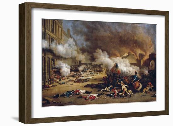 Assault on the Tuileries-null-Framed Art Print