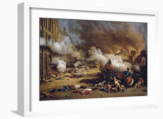 Assault on the Tuileries-null-Framed Art Print