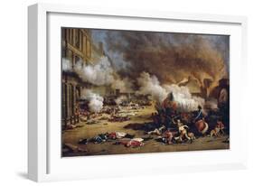 Assault on the Tuileries-null-Framed Art Print