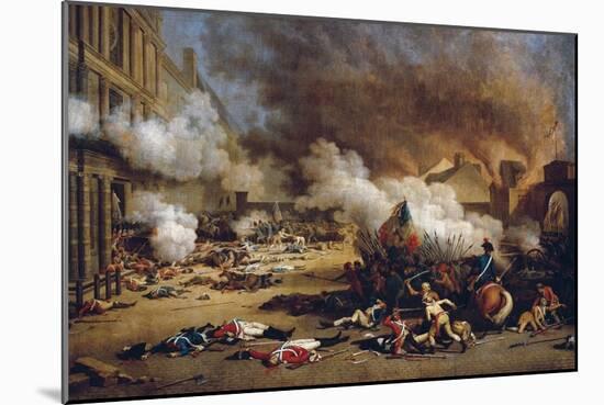 Assault on the Tuileries-null-Mounted Art Print