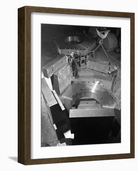 Assembling a Bubble Chamber at the Edgar Allen Steel Co, Sheffield, 1964-Michael Walters-Framed Photographic Print