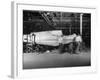 Assembling at Factory, Showing Two Halves of Fuselage Being Fitted Together, Curtiss-Wright Plant-Dmitri Kessel-Framed Premium Photographic Print