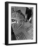 Assembling Garden Shears, Sheffield, South Yorkshire, 1965-Michael Walters-Framed Photographic Print