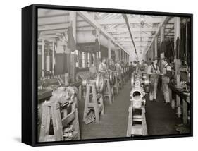 Assembling Room, Leland Faulconer Manufacturing Co., Detroit, Mich.-null-Framed Stretched Canvas