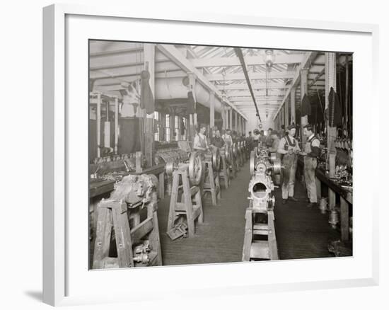 Assembling Room, Leland Faulconer Manufacturing Co., Detroit, Mich.-null-Framed Photo