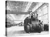 Assembling Sherman Tanks, Aiding War Effort on Home Front During WWII, Chrysler Plant in Detroit-Gordon Coster-Stretched Canvas