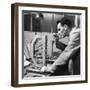 Assembling the Wiring for a Complex Machine-Heinz Zinram-Framed Photographic Print