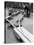 Assembling Trackwork in an Ici Factory, Sheffield, South Yorkshire, 1963-Michael Walters-Stretched Canvas