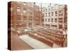 Assembly in the Playground, Jews Free School, Stepney, London, 1908-null-Stretched Canvas