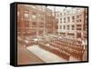 Assembly in the Playground, Jews Free School, Stepney, London, 1908-null-Framed Stretched Canvas