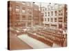 Assembly in the Playground, Jews Free School, Stepney, London, 1908-null-Stretched Canvas