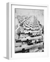 Assembly Line of Dauntless Dives Bombers-null-Framed Giclee Print