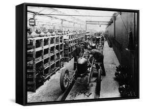 Assembly Line of the Morris Bullnose, Cowley, Oxfordshire, 1925-null-Framed Stretched Canvas