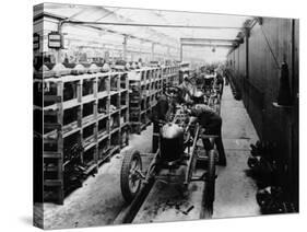 Assembly Line of the Morris Bullnose, Cowley, Oxfordshire, 1925-null-Stretched Canvas