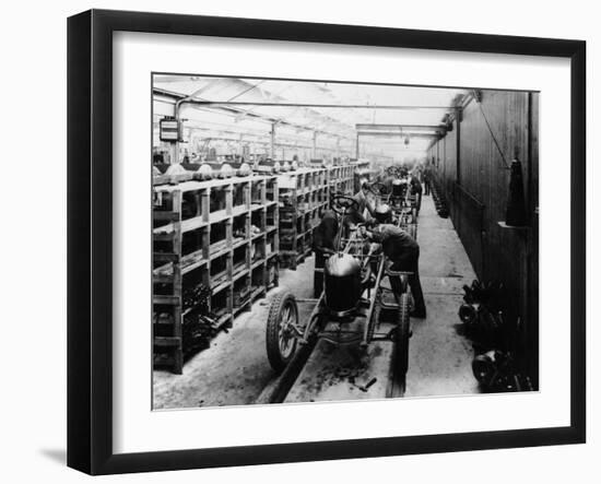 Assembly Line of the Morris Bullnose, Cowley, Oxfordshire, 1925-null-Framed Photographic Print
